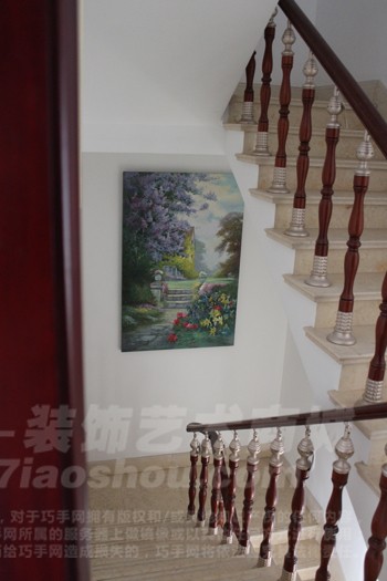 巧手网典型实景装饰案例-香山清琴麓苑油画