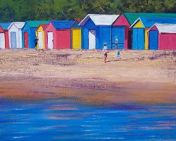 莫宁顿半岛海滩 油画 油画 手绘 手绘油画 装饰画
