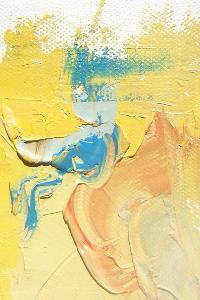 黄蓝橙 油画 抽象油画 装饰画 油画 抽象 装饰画
