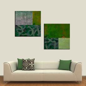 绿蔓 油画 无框画 抽象油画 现代抽象油画 装饰画