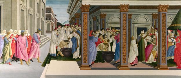 圣齐诺的洗礼和他与主教的约会_油画_欧式油画_装饰画