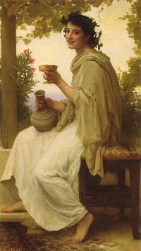酒神巴克斯的女祭司-油画