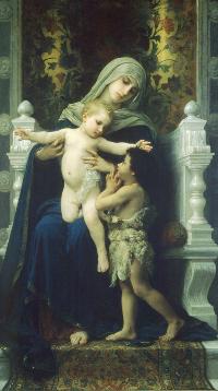 圣母玛利亚-油画 无框画