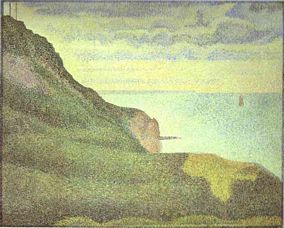 诺曼底海景 油画