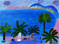 埃里克地中海景色油画