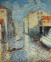 威尼斯运河 1903油画